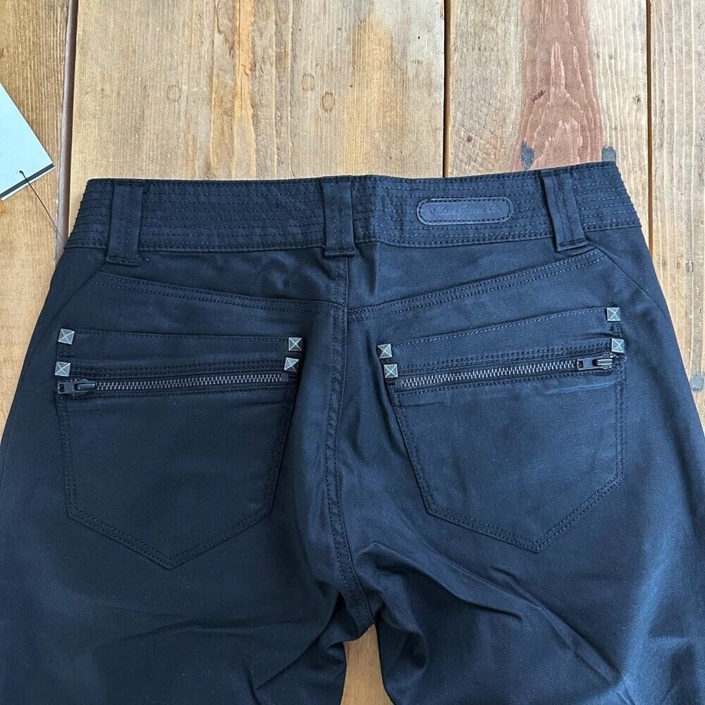 NWT Mavi Jeans Black Biker Jeans Studs Zippers Jeans 27‎ NEW - Picture 5 of 10